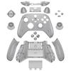 eXtremeRate Full Shell Button Set for Xbox Series X S Clear Replacement Side Rail Grip Front Backplate Cover for Xbox Core Wireless Controller Not &