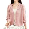 2026 Summer Ice Silk Hollow Knit Cardigan - Women's Lightweight Long/Short Sleeve Sun Protection Jacket