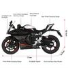 1:12 QJMOTOR QJ600RS Alloy Car CFMOTO 450SR Diecast Motorcycle Model Toys with Light Wheel Damping Vehices Child Christmas Gifts