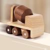 Wooden Toys Beech Wood Car Blocks Cartoon Excavator Educational Montessori Toys Children Ambulance Police Car Birthday Gift