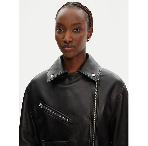 HUGO Laridas Leather Jacket