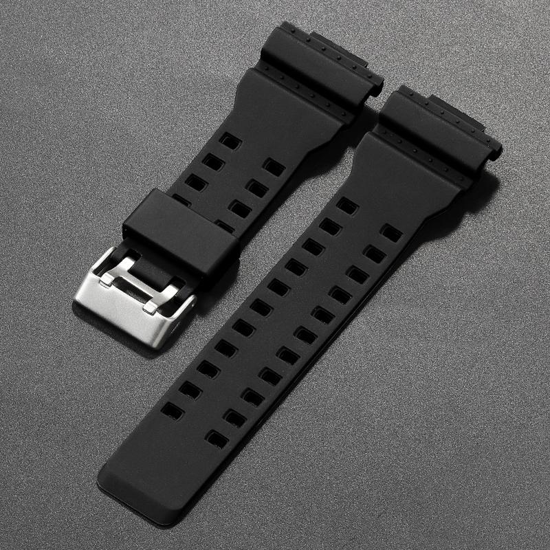 

16mm Strap for Casio GA-100/110/120/140/200/400/700 800 GD-100/110/120 G-8900 GLS-100 Replace Silicone Resin Watch Band 16mm