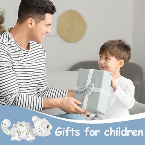 Robot Cameleon OBEST cu Telecomandă, Jucărie Robotică cu Lumini și Sunete, Jucărie Cameleon Prădător pentru Copii Băieți Fete Cadouri