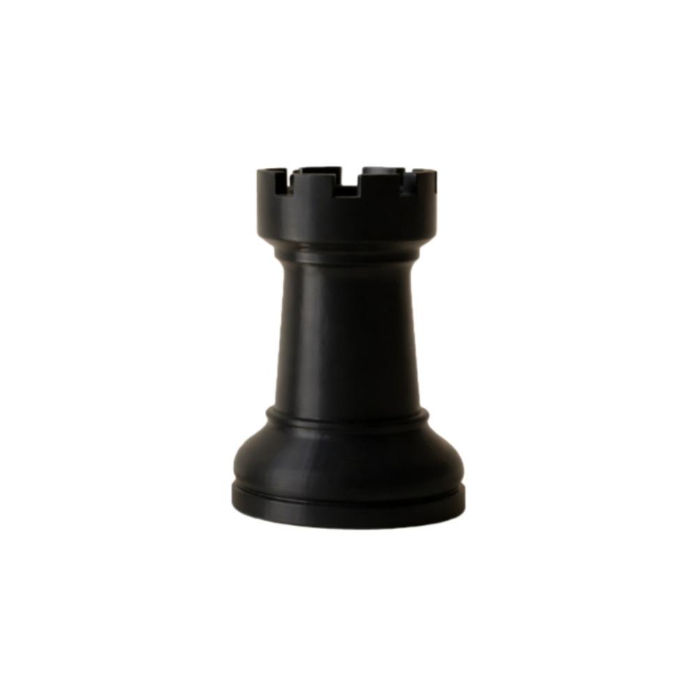 Creative Pencil Storage Box Plastic Makeup Brush Storage Cup Chess-Shaped Pen Holder  School чёрный