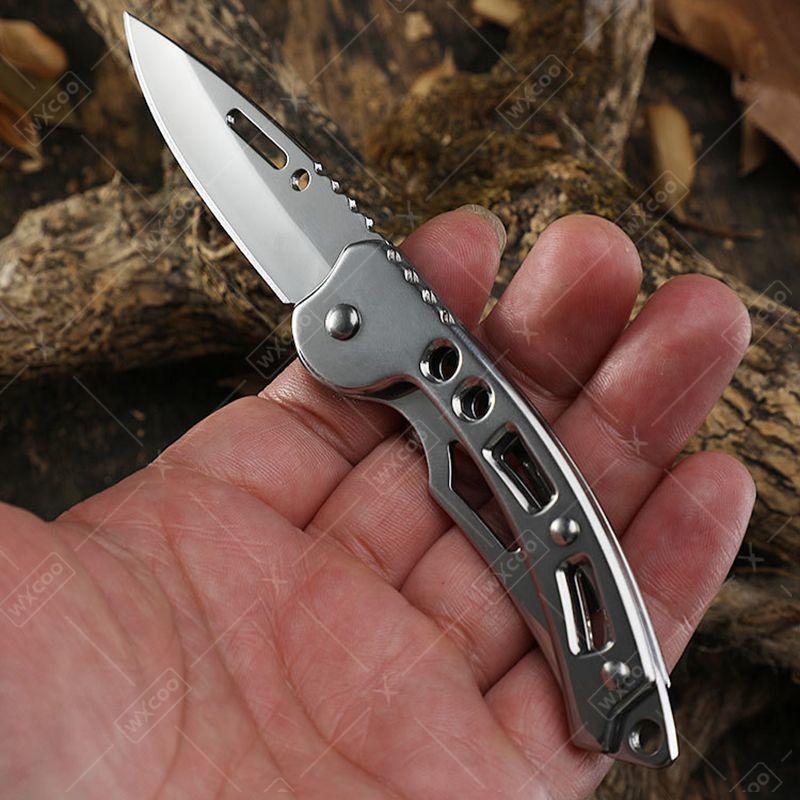 WXCOO Stainless Steel Pocket Knife Kitchen Accessories Folding Fruit Knife Utility Knives Slicing Cooking Peeler Kitchen Fruit