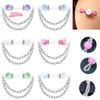 1 Paar Niedliche Strass Fake Nippelringe Nicht Piercing Nippelmanschette Schmuck für Modeaccessoire