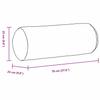 Bolster Cushions 2 Pieces Burgundy Red Ø 25 X 70 Cm Fabric