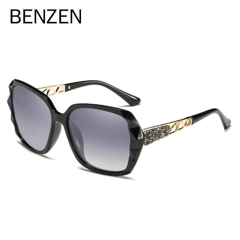 

Поляризационные солнцезащитные очки BENZEN, женские брендовые дизайнерские солнцезащитные очки UV400, роскошные женские солнцезащитные очки Óculos B6713 чёрный