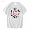 Spitfire Wheels T Shirt Bighead Κλασικό Λευκό Μαύρο Κόκκινο vintage Πλυμένο ανδρικά Κομψά ρούχα σχεδιαστή μόδα Διαπνέον Μαλακό
