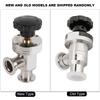 Bellow Valve Vacuum Isolation Valve KF25 304 Stainless Steel High Vacuum Manual Right Angle Bellow Isolation Valve