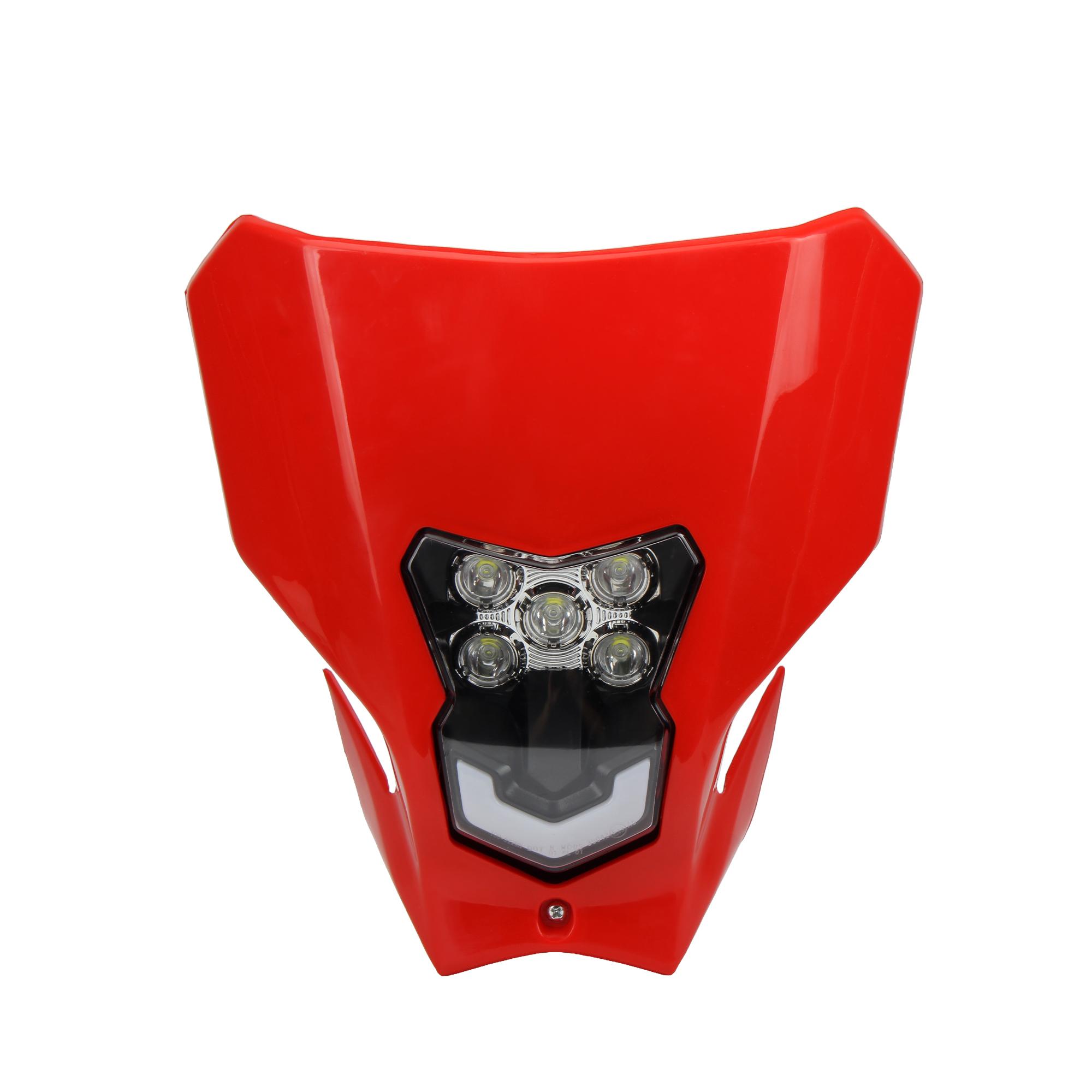 

Светодиодная панель фары мотоцикла для Honda CRF CRF450L CRF450XR 2019 2020 Supermoto Обтекатель Фара Эндуро Мотокросс красный