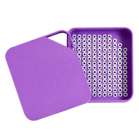 

1 Set 5mm Beads Sorting Tray Beads Picking Tray Kit with Total 296 Holes Efficient Beads Organizer with Easy Recovery Crafting Tool for Iron Bead фіолетовий