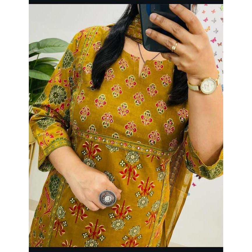 Designer Salwar Kameez Kurti Pant Dupatta Set Women Top Tunic Party Wear Indian SC-2183