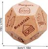Food Dice Food Dicesion Game Wooden Dice Couple Date Night Ideas Funny Gift for Couples Anniversary Halloween Valentines Day