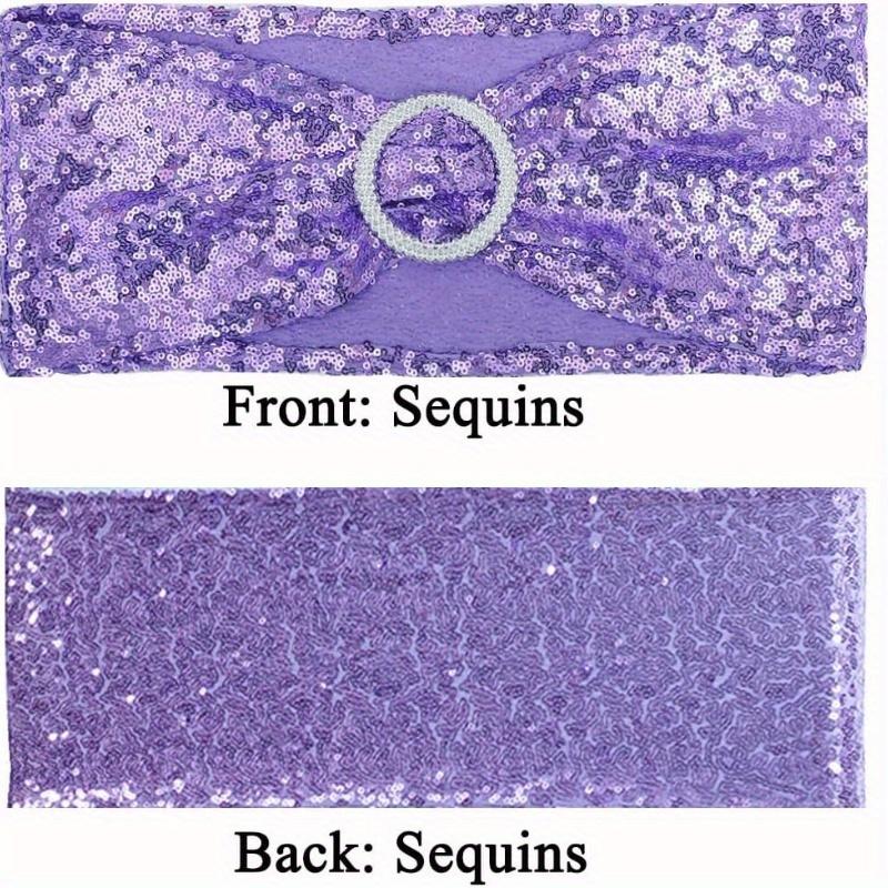 5 Pcs/set, Lavender Chair Belt Bow, Used for Wedding Receptions, Birthday Parties, and Celebrations Decoration, Lavender Chair Bow, Chair Back Flower