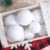 6Pcs 4/6/8CM White Christmas Balls Deaoration Hanging Xmas Tree Ornaments Pendants for Home 2026 New Year Navidad Party Decor