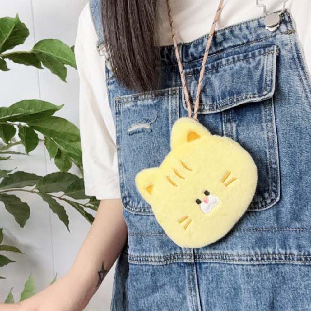 Kitty Tuxedo Cat Plush Purse Bag Meow Ginger Cat Earphone Bag  Bag Pendant