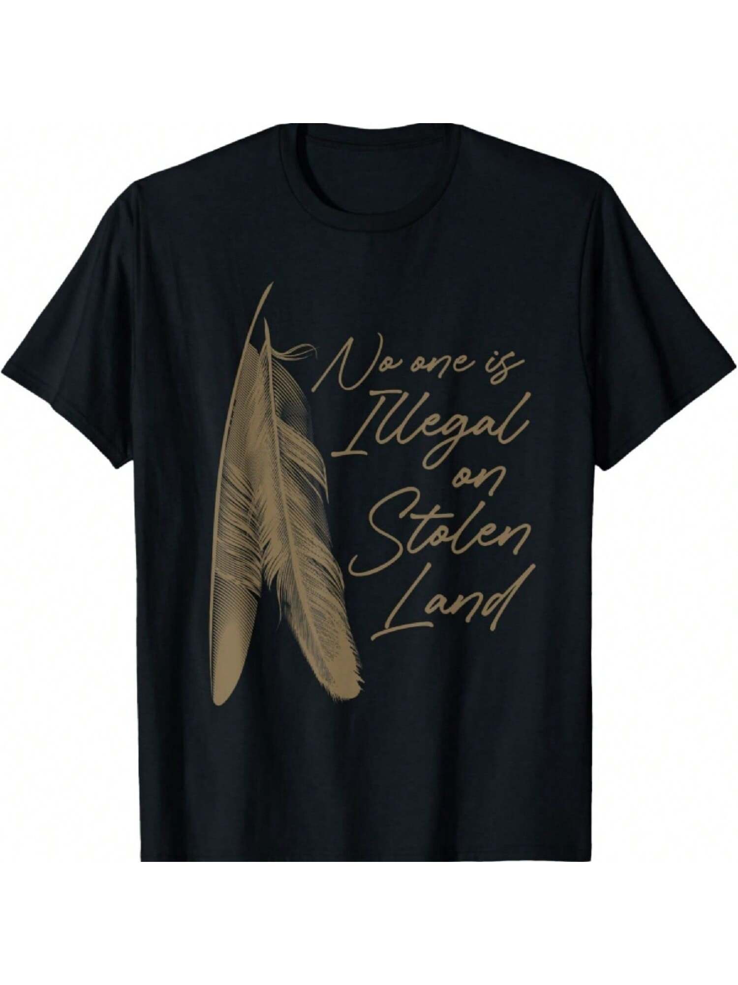 No One Is Illegal On  Land   T-Shirt1 S разноцветный