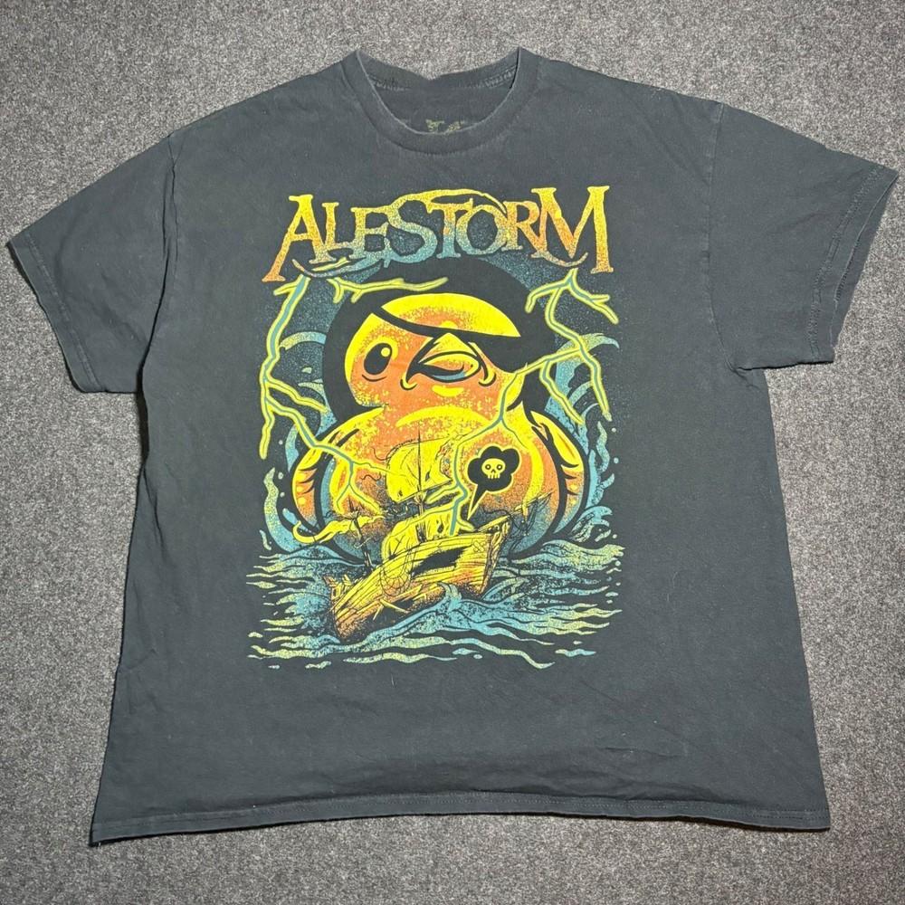 Vtg Alestorm T-Shirt Extra Metal Band Tee Unisex BO177 Unisex T-Shirt XXXXL