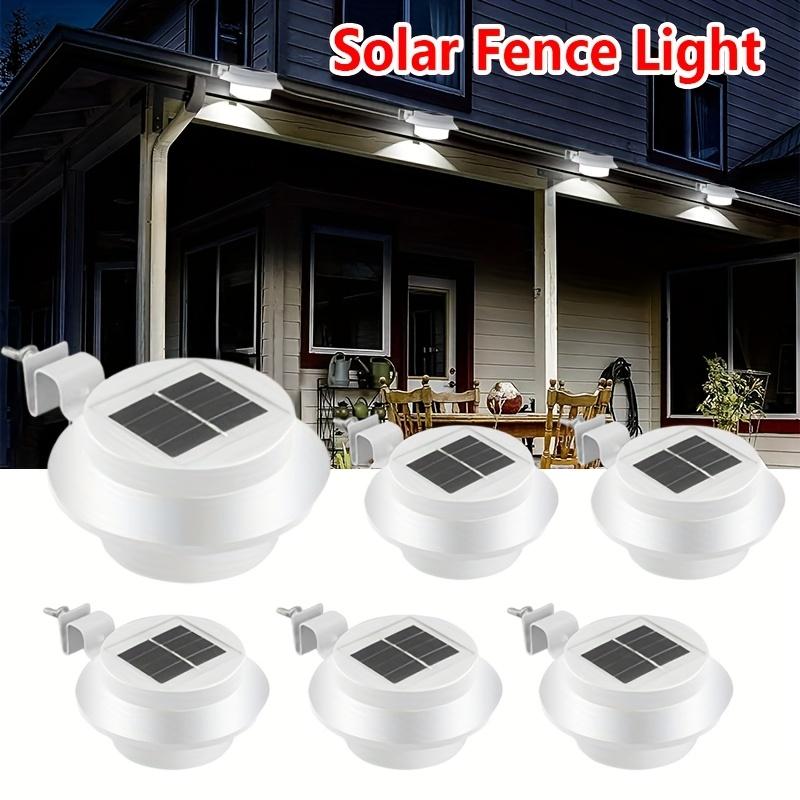 1-6 Pack Solar Lights,Porch Lamp,Wall Lights,Gutter Lights,High-Brightness LED,Auto-Charge,Waterproof,Porch,Path,Fence,Outdoor