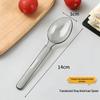 Disposable Grey Transparent American Spoons