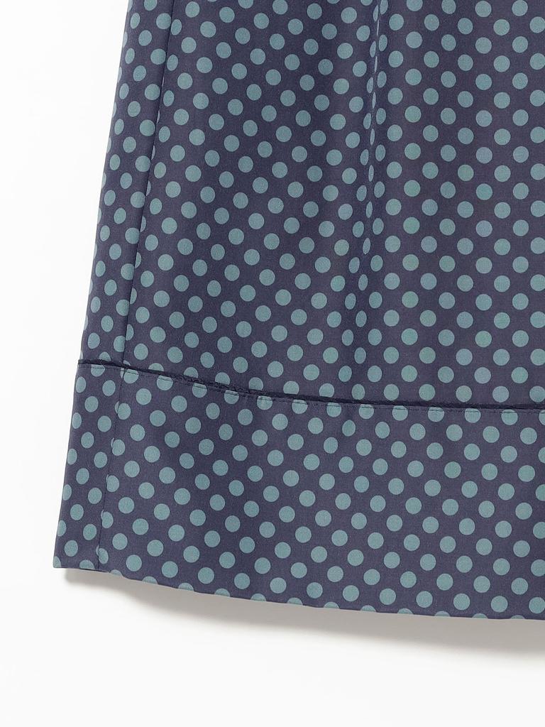 Beams Boy Women's Dotted Front Open Skirt, Navy, One Size, 13270128803