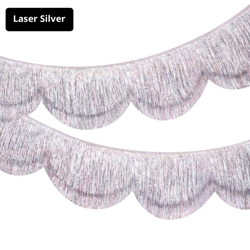 Multicolor Drizzle Garland Encryption Metallic Foil Fringe Thickening Background Ornament Tassel String Party Supplies