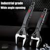 Accessories Wide Mouth Adjustable Wrench Set Black Plumbing Adjustable Wrench 6-Inch Wrenches