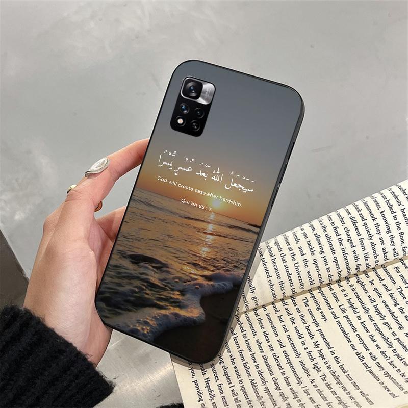 

Phone Case For Xiaomi Redmi note 13 12 11 10 Pro 12S 11S 10S Redmi 10 9C 13C 10C Arabic Quran Islamic Muslim Allah Redmi Note 13 4G