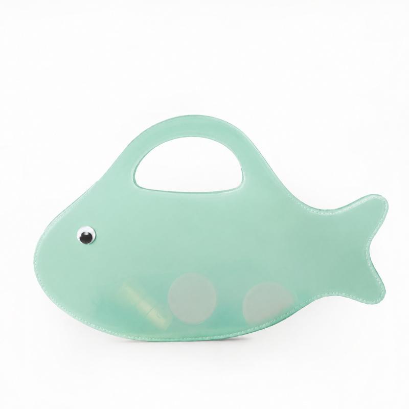 Waterproof Cartoon Fish Shape PVC Jelly Tote Bag Transparent Colorful Handbag for Concert Stadium Use