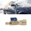 High Pressure Washer Stainless Steel   Valve 4500PSI 3/8 Inch Quick Connect Power Washer Hose Valve Patio Car Washing