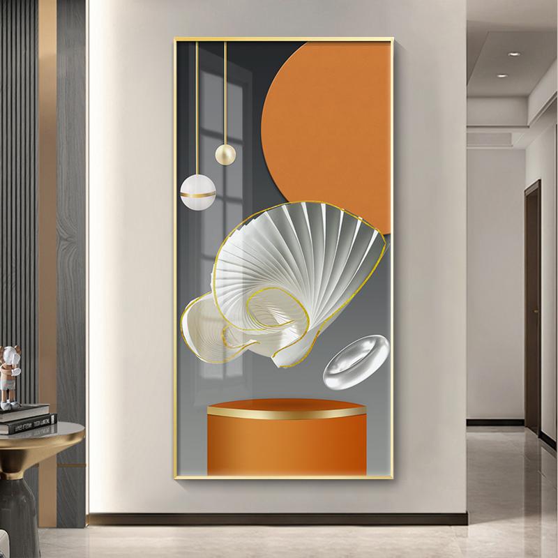 Pictură abstractă de lux de pânză aurie, artă de perete cu lumină copac bogat, afișe și imprimeuri pentru cerb, pentru decorarea coridorului, verandă