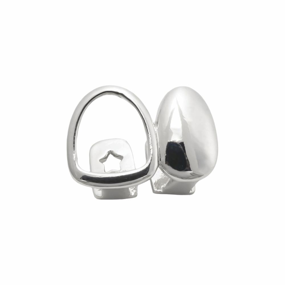 Geometric Hollow Out Teeth Grillz Unique Temporary Teeth Grills Open Face Tooth Caps  Halloween