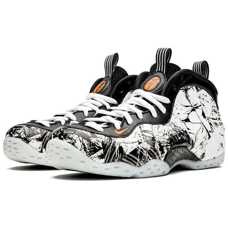 Nike Air Foamposite One Shattered Backboard Unisex Sneakers White Black Total-Orange 314996-013