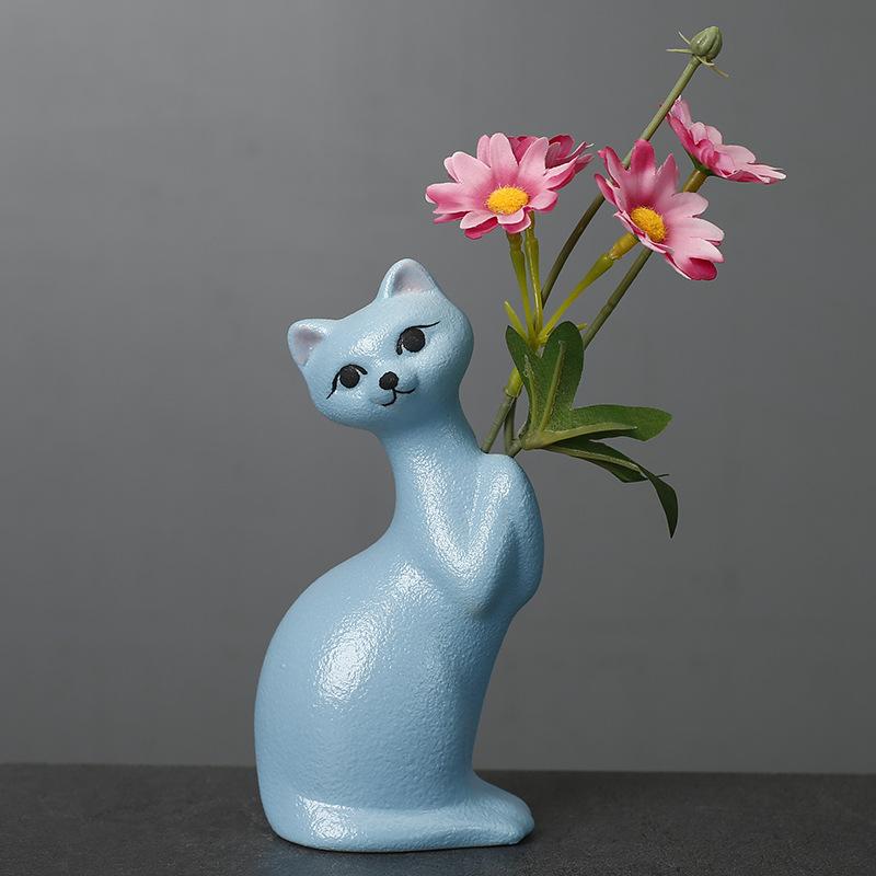 Nordic Style Simulated Flower Ceramic Vase Creative Desktop Decoration Flower Device