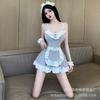 Sexy Lingerie Apron Little Maid Cosplay Sexy Halter Kawaii Suspender Dress