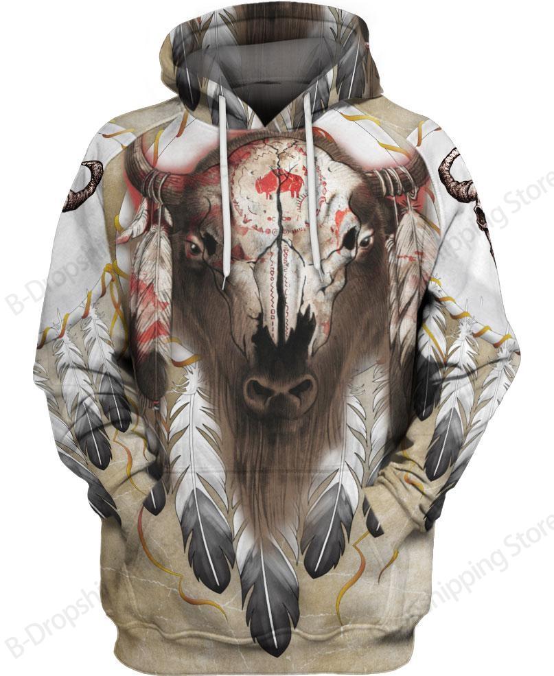 Native Wolf Pattern Culture 3d Print Hoodie Men Women Fashion Long Sleeve Hoodies Vintage Coat Men Sweatshirt Unisex Clothes NEW