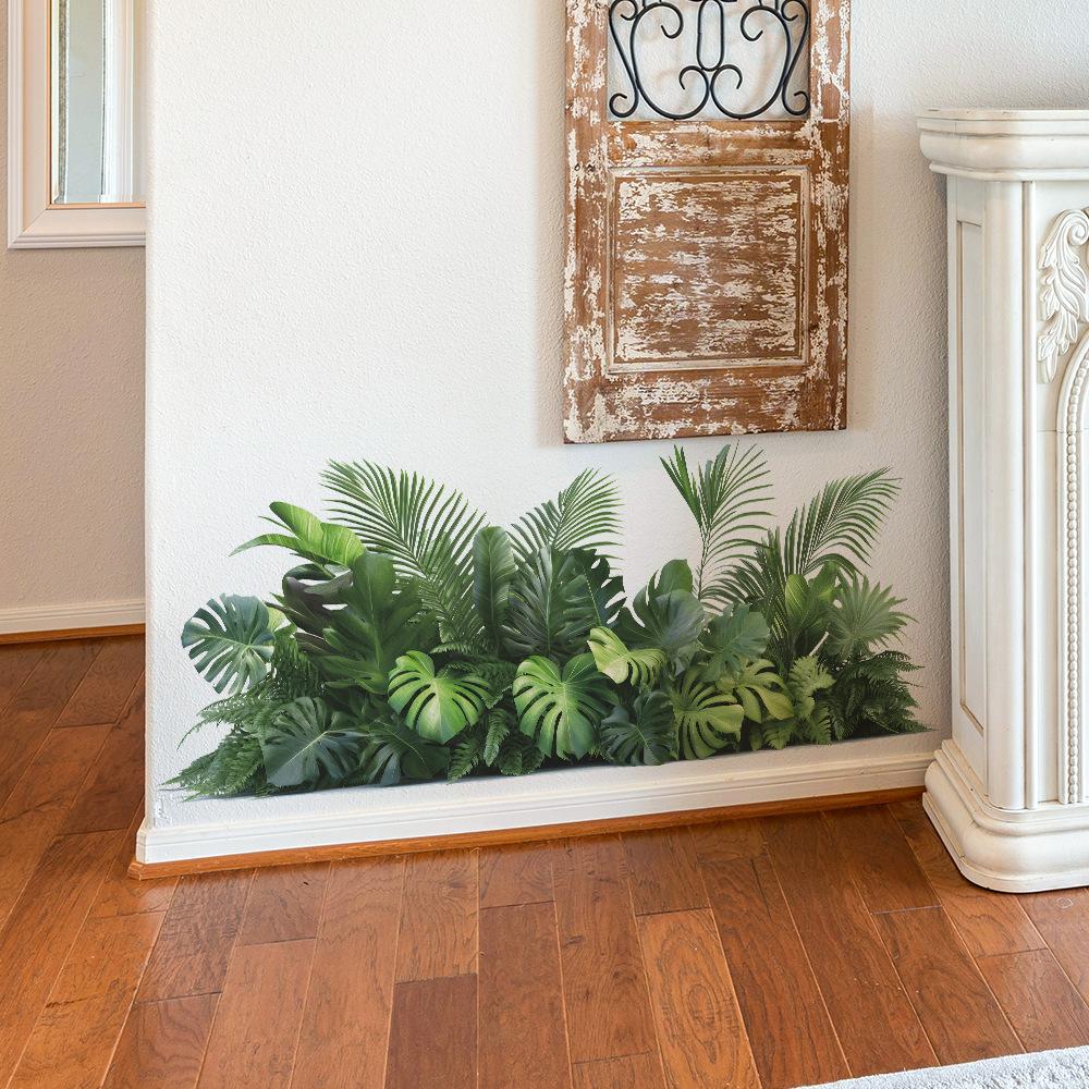 Creative Greenery Turtle Back Leaves Bedroom Living Room Background Landscaping Decorative Wall Stickers