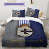 Deportivo de La Coruña Set Copripiumino con Fantasia Decorazione per la Casa Regalo (1 * copripiumino + 2 * federe senza imbottitura)