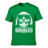 All Dogs Are Cool But Doodles Rule Solid Washed Vintage Tee Distressed Loose