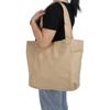 Yoga Mat Bag Foldable Large Capacity Portable Yoga Mat Tote Bag with Oversized Inner Pocket for Travel Outdoor Gym Khaki