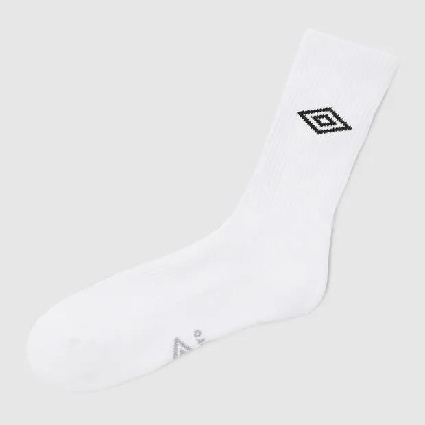 Modified Logo Cushioning 3-Pack Crew Socks White UR123CSC10