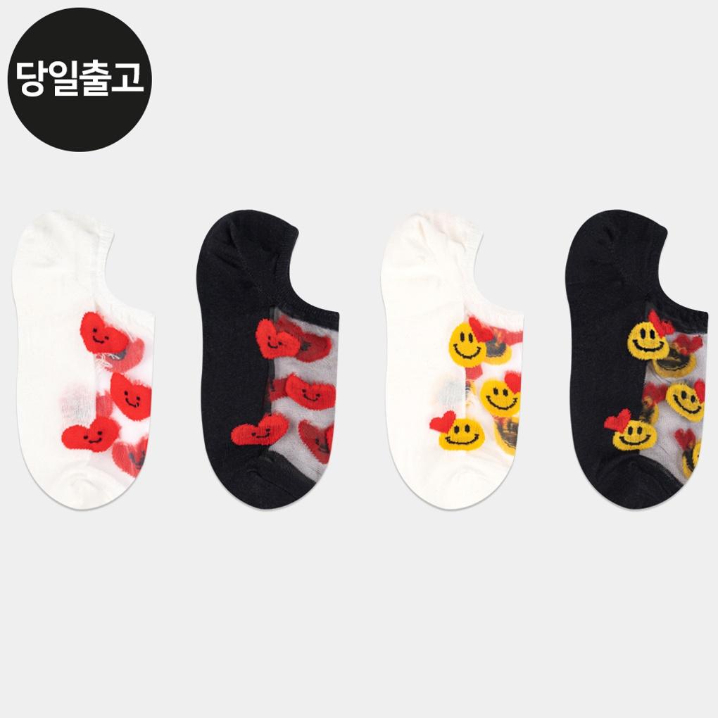PG Women s/Student Love Smile Mono Socks (5 Pairs) Set Daily Fake Socks