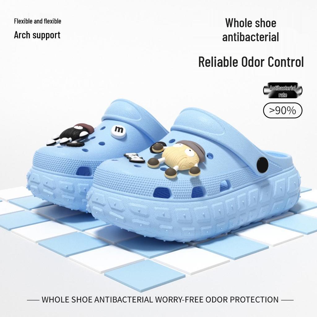Women's Platform Clog Sandals: Non-Slip, Breathable, Wear-Resistant for Home & Beach