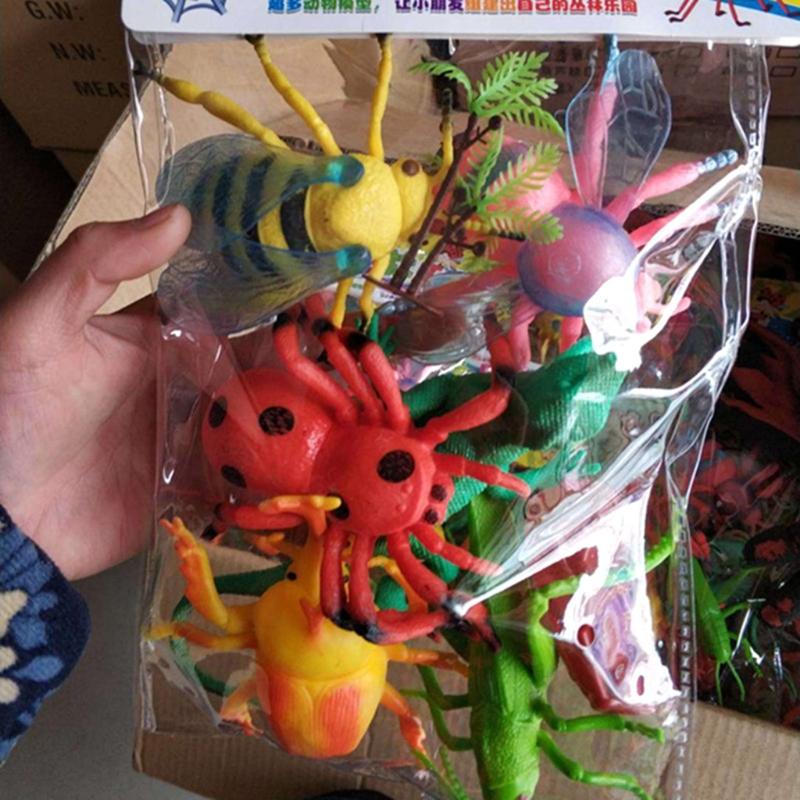 Gag Gift for Kids&Adults 6 Pieces Realistic Insect Kids Party Favor Toys Creative Supplies for Age 6+ Kids/Adults