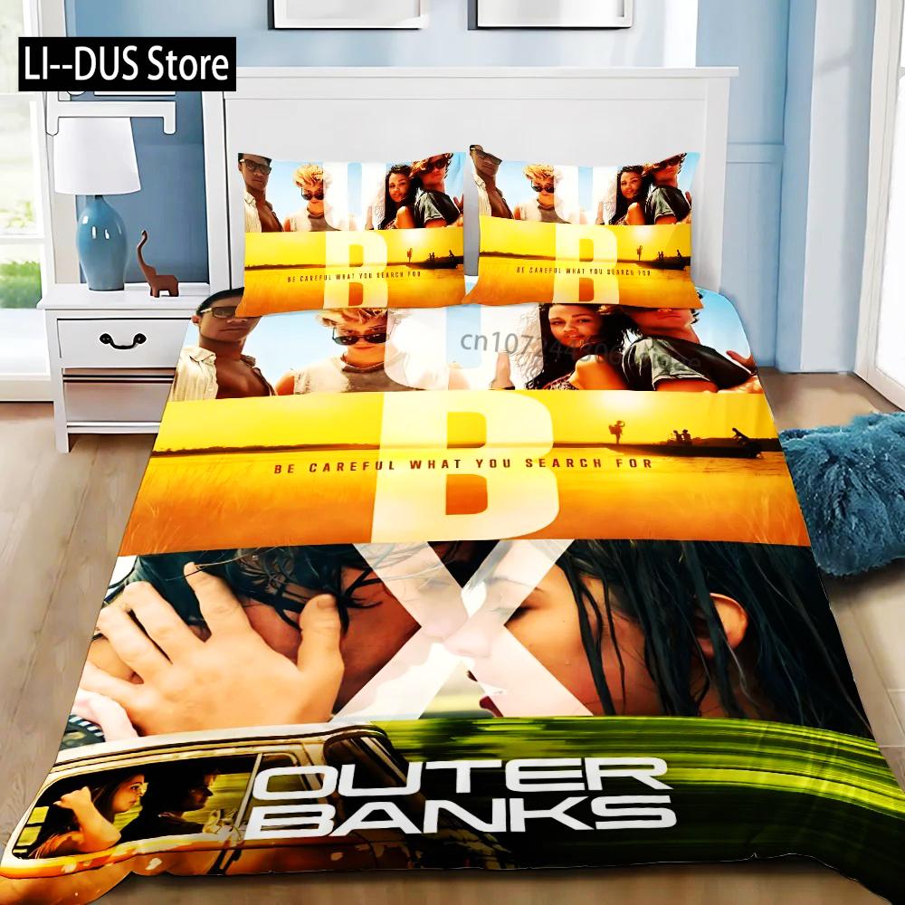 Duvet Cover Pillowcase Bedding Set TV Outer Banks Adult Boy Girl Bedroom Decoration Children Gift Single Double Large Size