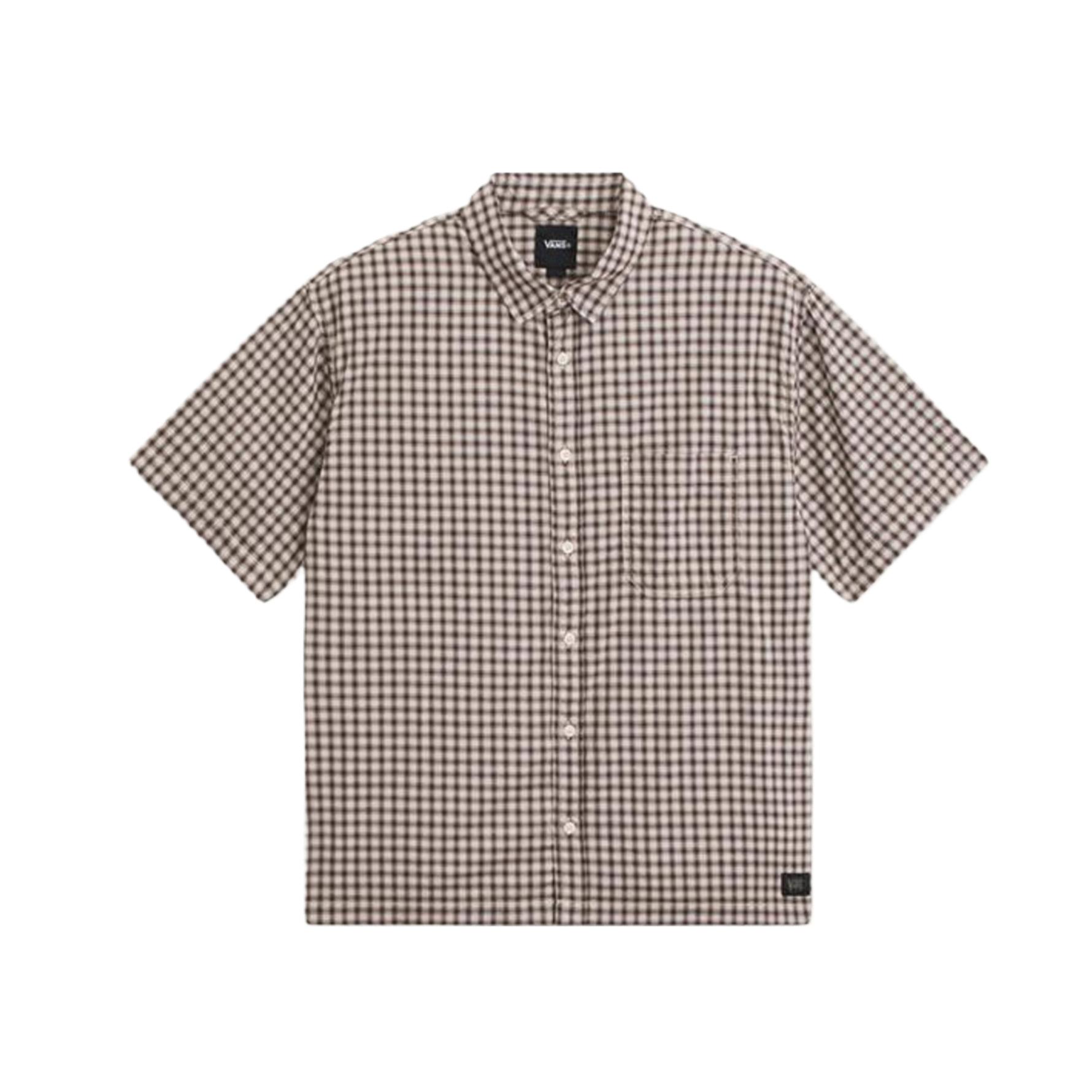 Vans Plaid Short Sleeve Loose Fit Cotton Shirt Men shirts VN000TA6GCO S