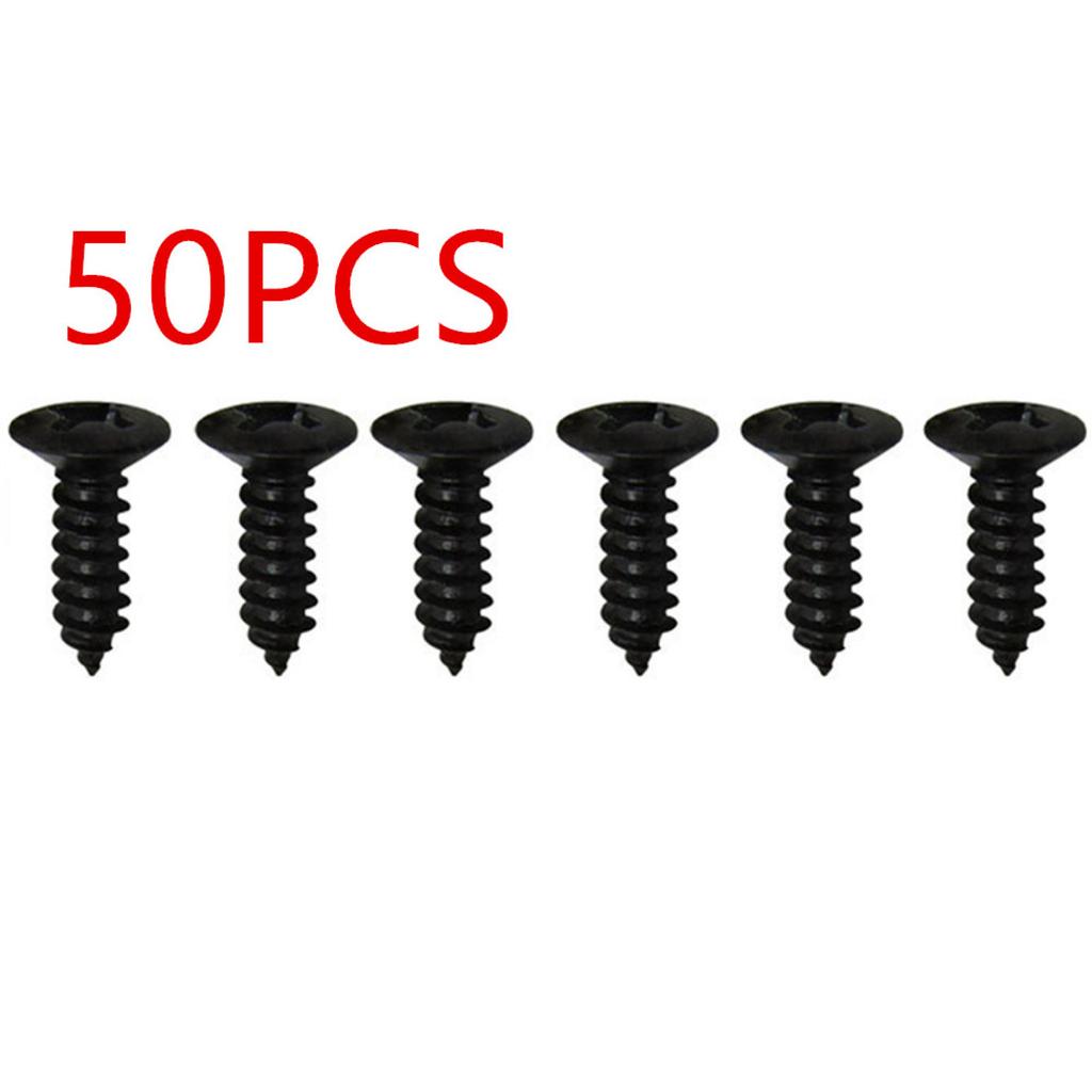 50 Stück/Set Gold Schwarz Silber Elektrische Gitarre Bass Schlagbrett Abdeckplatte Schrauben Für Gitarre Bass Metall Befestigungsschraube Großhandel