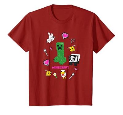 Minecraft Creeper and Friendly Mobs T-Shirt