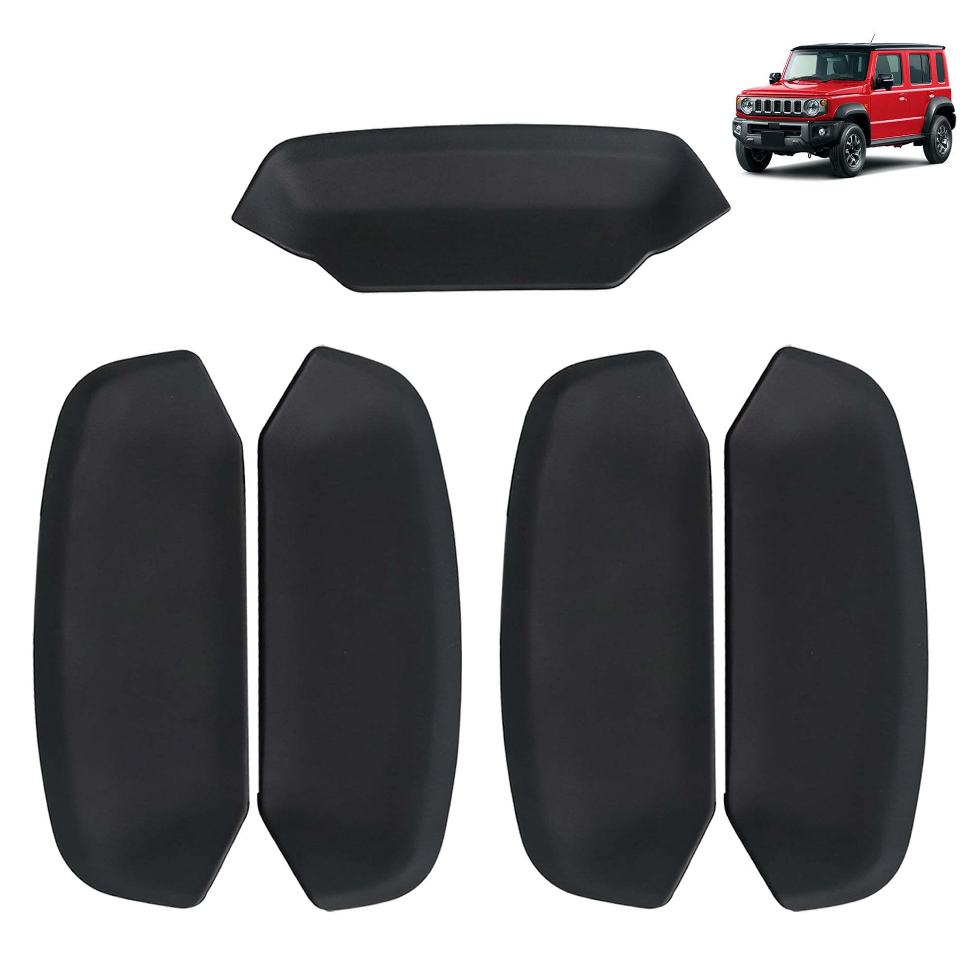 

KICARYAJP Door Handle Under Cover for Suzuki Jimny Nomad JC74W R7.4 - Protects the area around the door handle. Exterior door handle cover, scratch pr